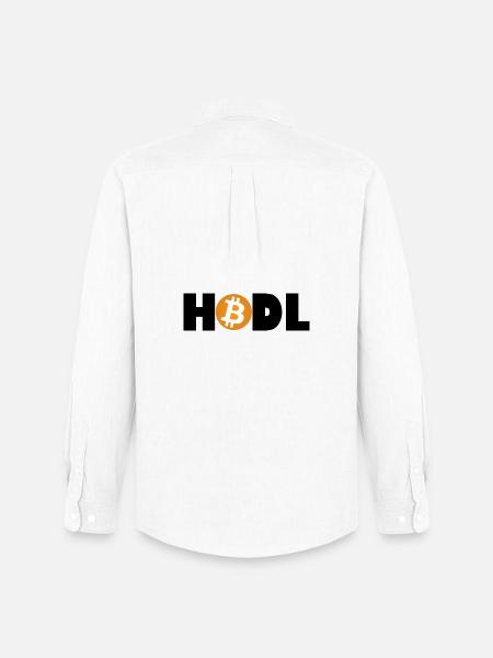 Bitcoin Revolution – Hold the Future - Männer Oxford Hemd von Stanley/Stella - Weiß