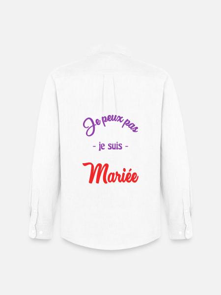 MARIEE. FUTURE MARIEE - Chemise Oxford homme Stanley/Stella - blanc