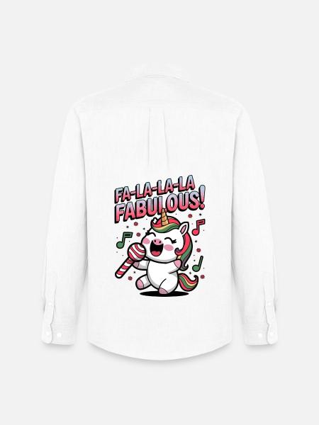 Fa-la-la-la Fabulous! - Men's Oxford Shirt by Stanley/Stella - white