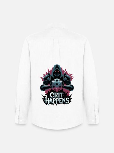 Crit Happens - Men's Oxford Shirt by Stanley/Stella - white