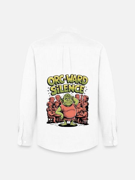 Orc-ward Silence - Men's Oxford Shirt by Stanley/Stella - white
