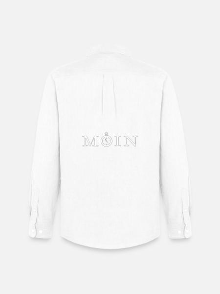 Moin - Männer Oxford Hemd von Stanley/Stella - Weiß