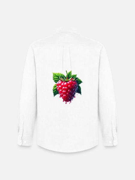 Runny leafy raspberry - Men's Oxford Shirt by Stanley/Stella - white