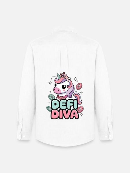Defi Diva - Männer Oxford Hemd von Stanley/Stella - Weiß