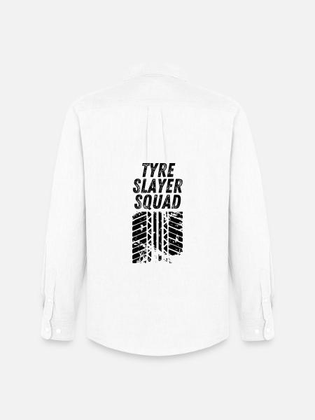 Tyre Slayer Squad - Men's Oxford Shirt by Stanley/Stella - white