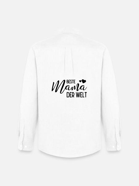 Beste Mama der Welt - Männer Oxford Hemd von Stanley/Stella - Weiß
