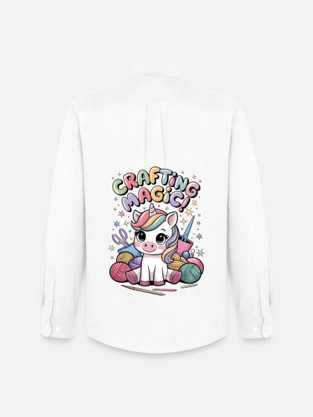 Crafting Magic! - Men's Oxford Shirt by Stanley/Stella - white