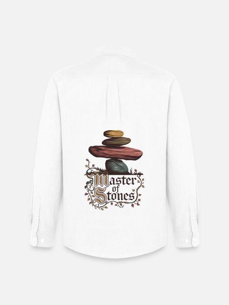 Master Of Stones - Men's Oxford Shirt by Stanley/Stella - white