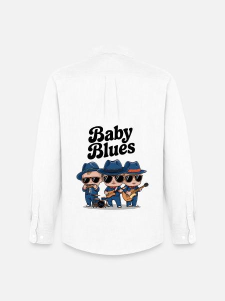 Baby Blues - Chemise Oxford homme Stanley/Stella - blanc