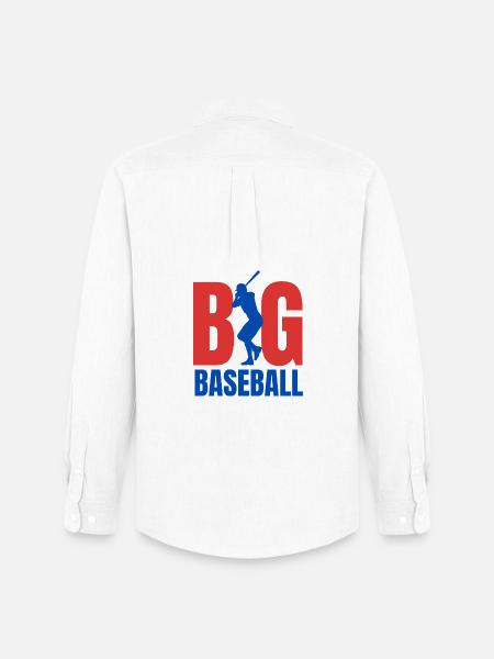 Baseball BIG - Men's Oxford Shirt by Stanley/Stella - white