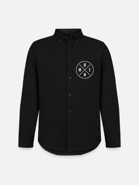 Moin - Männer Oxford Hemd von Stanley/Stella - Schwarz