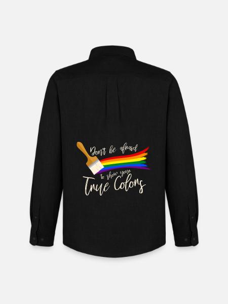 Gay Pride - Men's Oxford Shirt by Stanley/Stella - black