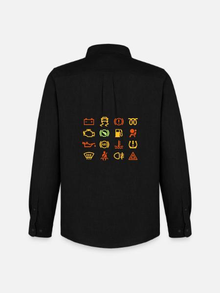 Car indicator lights - Men's Oxford Shirt by Stanley/Stella - black