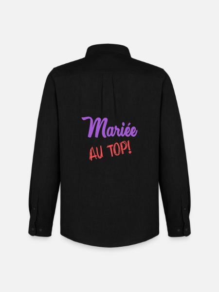 MARIEE - Chemise Oxford homme Stanley/Stella - noir