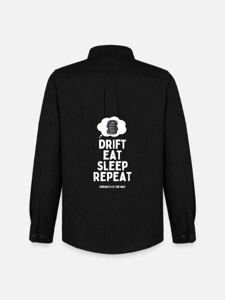 Drift Eat Sleep Repeat - Men's Oxford Shirt by Stanley/Stella - black