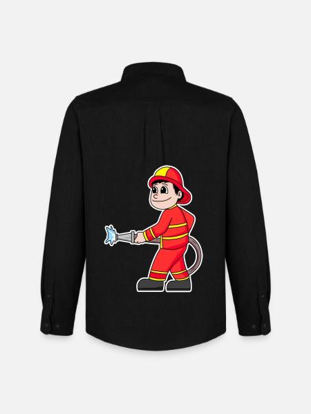 Firefighter - Men's Oxford Shirt by Stanley/Stella - black