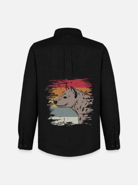 Hyäne - Männer Oxford Hemd von Stanley/Stella - Schwarz