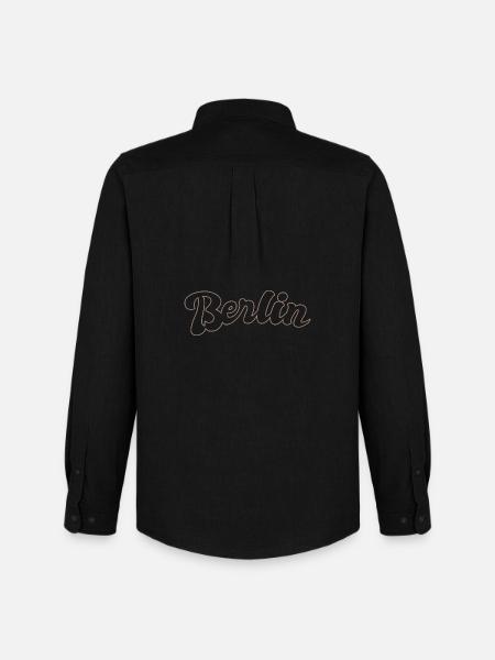 Berlin German Capital lettering - Men's Oxford Shirt by Stanley/Stella - black