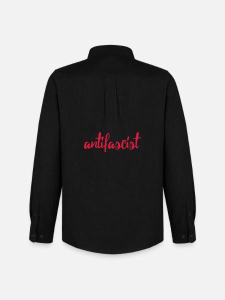 Always Antifascist - Männer Oxford Hemd von Stanley/Stella - Schwarz