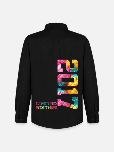 9TH BIRTHDAY LIMITED EDITION 2017 - Men's Oxford Shirt by Stanley/Stella - black