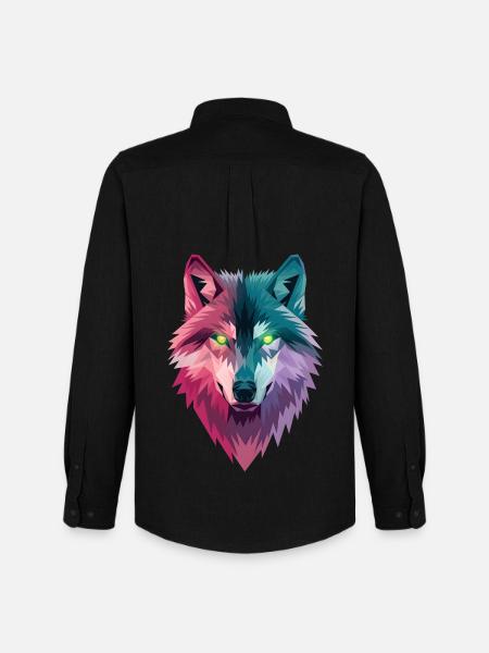 Loup - Chemise Oxford homme Stanley/Stella - noir