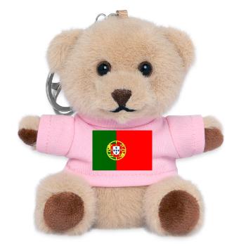 Portugal - Teddy Schlüsselanhänger - Rosa - Vorne
