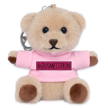 Hausmeisterin - Teddy Schlüsselanhänger - Rosa - Vorne