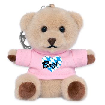 Bayerischer Bazi - Teddy Schlüsselanhänger - Rosa - Vorne