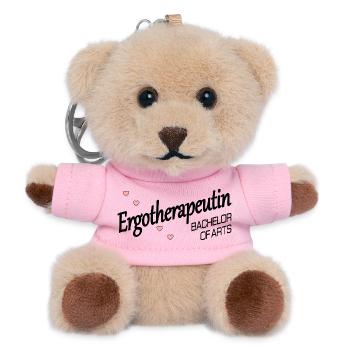 Ergotherapeutin Bachelor of Arts - Teddy Schlüsselanhänger - Rosa - Vorne