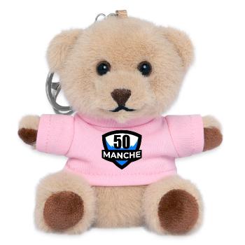 50-Sleeve - Teddy Schlüsselanhänger - Rosa - Vorne