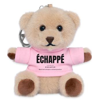 Entkommen | Wahrer Ballettwortschatz - Teddy Schlüsselanhänger - Rosa - Vorne