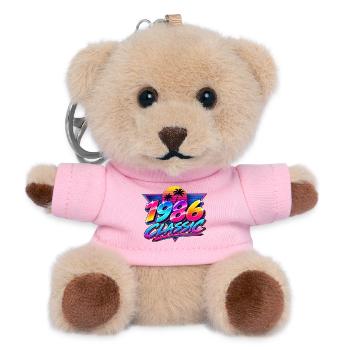 1986 Klassische Neonpalme - Teddy Schlüsselanhänger - Rosa - Vorne