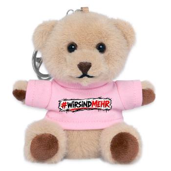#WIRSINDMEHR Graffiti Protest - Teddy Schlüsselanhänger - Rosa - Vorne