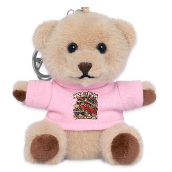 Rocker auf Reisen - Planlos aber mit Stil - Teddy Schlüsselanhänger - Rosa - Vorne