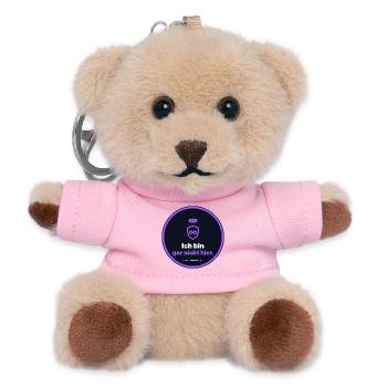 Ich Bin Gar Nicht Hier. VPN Nerd Shirt - Teddy Schlüsselanhänger - Rosa - Vorne