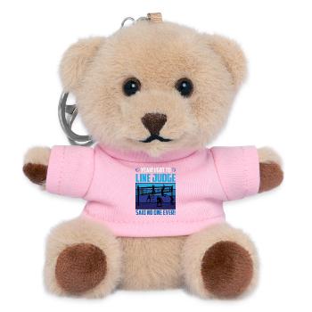 Line Judge? Said No One Ever – Volleyball Humor - Teddy Schlüsselanhänger - Rosa - Vorne