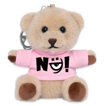 Nein Nö Auge - Teddy Schlüsselanhänger - Rosa - Vorne