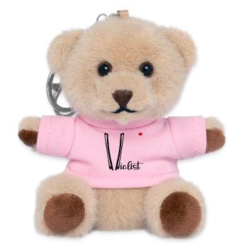 Love Violist - Teddy Schlüsselanhänger - Rosa - Vorne