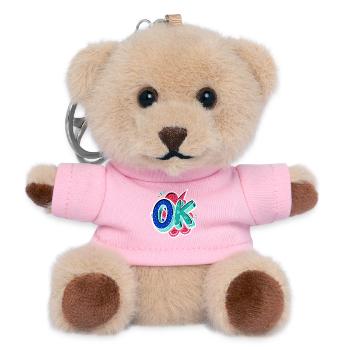 O.K. - Teddy Schlüsselanhänger - Rosa - Vorne