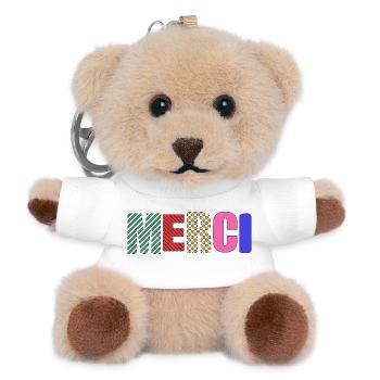 Vielen Dank - Teddy Schlüsselanhänger - Weiß - Vorne