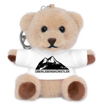 Survival-Ready #Überlebenskünstler - Teddy Schlüsselanhänger - Weiß - Vorne
