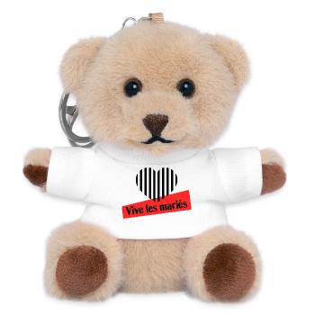 VALENTINSTAG. Junggesellinnenabschied. ICH LIEBE DICH. ICH LIEBE DICH. LIEBE - Teddy Schlüsselanhänger - Weiß - Vorne