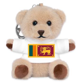 Sri Lanka - Teddy Schlüsselanhänger - Weiß - Vorne