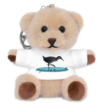 Wasserralle Ralle - Teddy Schlüsselanhänger - Weiß - Vorne