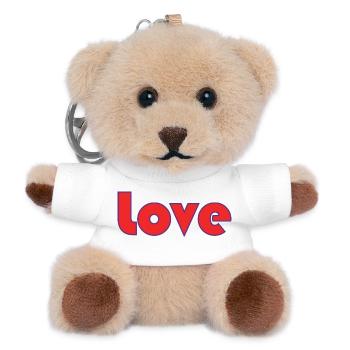 PAAR. ICH HABE GERADE GEHEIRATET. Junggesellinnenabschied. HEILIGER VALENTINSTAG. MARIES - Teddy Schlüsselanhänger - Weiß - Vorne