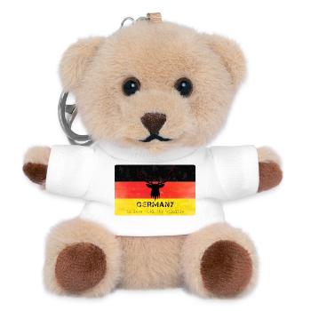 Deutschland Wildtiere Germanys Wildlife - Teddy Schlüsselanhänger - Weiß - Vorne