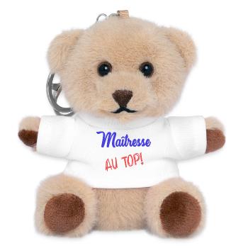 GELIEBTE - Teddy Schlüsselanhänger - Weiß - Vorne