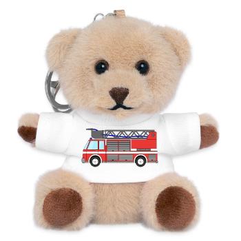 Fire engine Fire engine - Teddy Keyring - white - Front