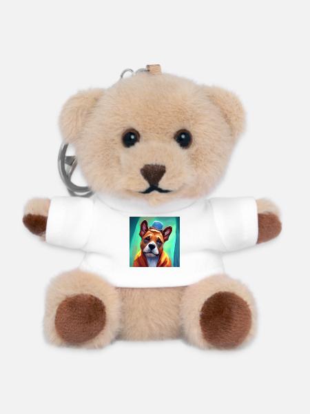 Liebe mich zärtlich - Teddy Schlüsselanhänger - Weiß