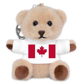 Canada Flag Flag Maple Canada Day 1867 Toronto - Teddy Keyring - white - Front